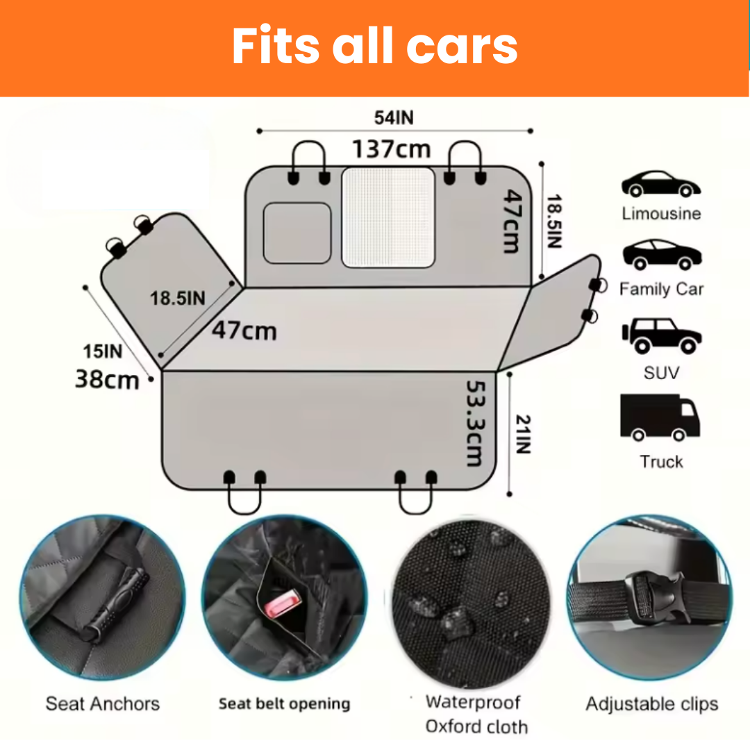 TravelPaws - Dog Car Seat Cover